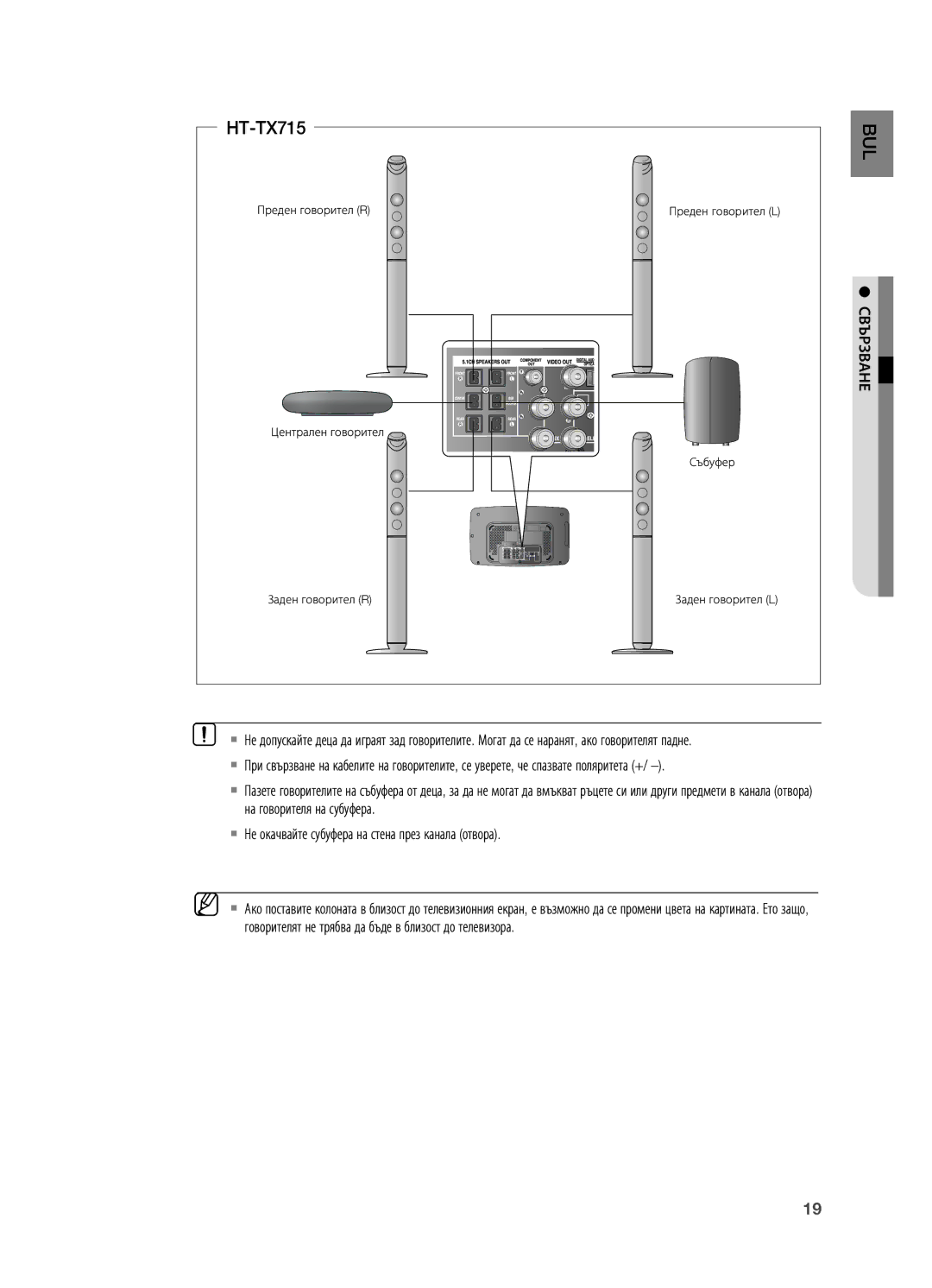 Samsung HT-X715T/EDC, HT-TX715T/EDC manual 