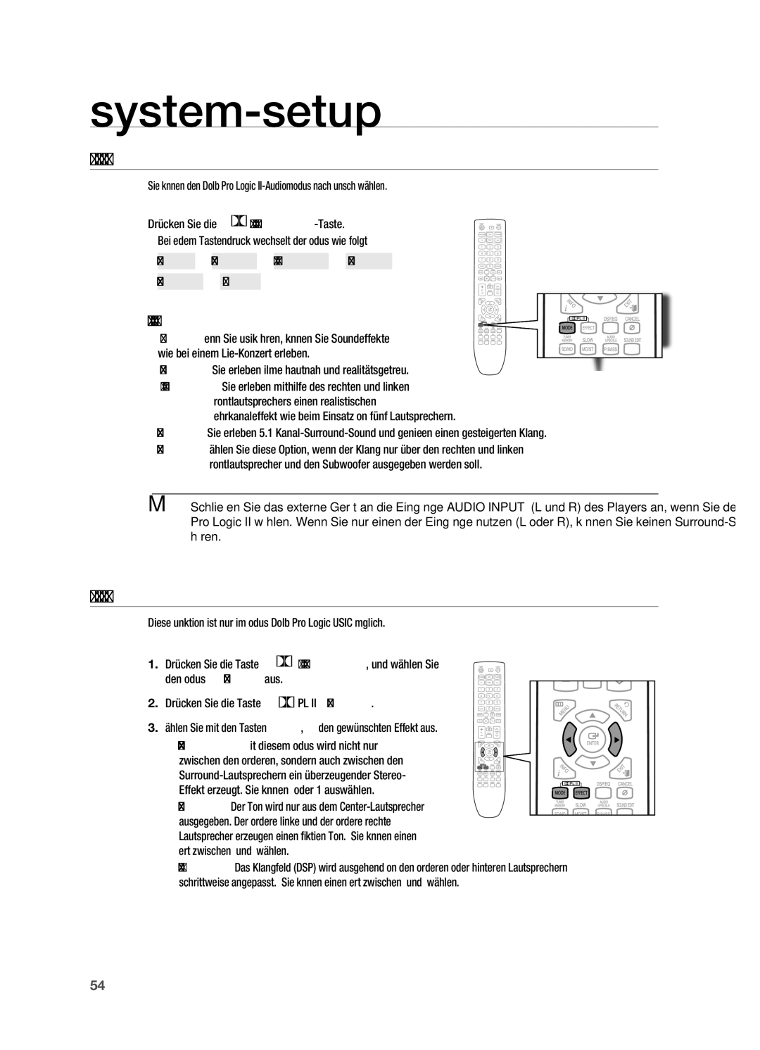 Samsung HT-TX725GT/EDC, HT-X725GT/XEU, HT-X725T/EDC manual DoLBY PRo LoGIC II-MoDUS, DoLBY PRo LoGIC II-EFFEKT 