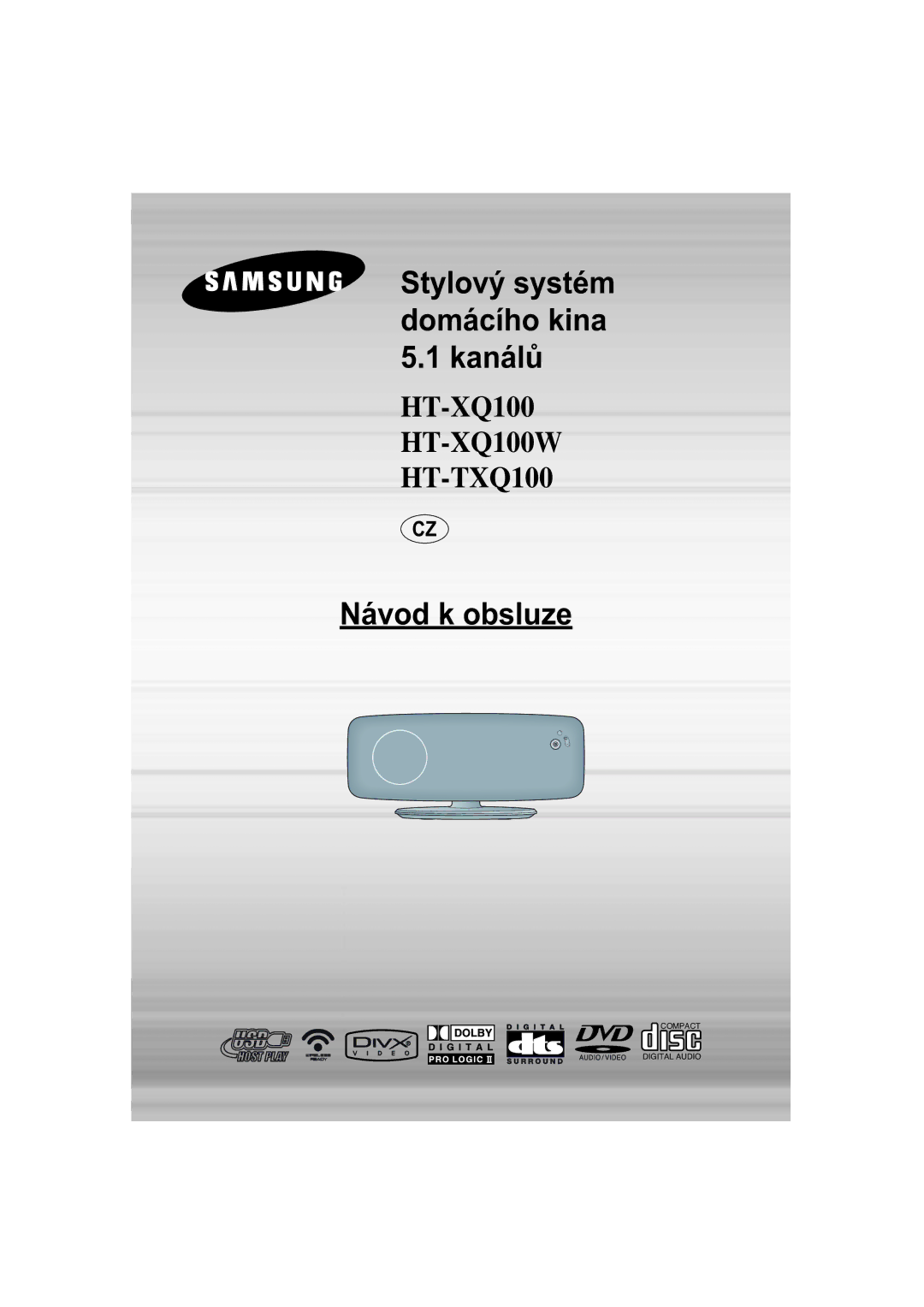 Samsung HT-XQ100WR/ELS, HT-TXQ100R/ELS, HT-XQ100T/XEH manual Návod k obsluze 