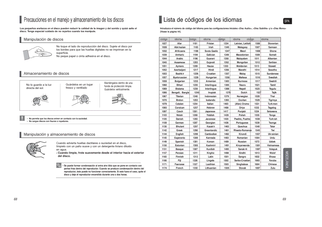 Samsung HT-TXQ120R/XET manual No lo guarde a la luz Guárdelos en un lugar, Directa del sol Fresco y ventilado 