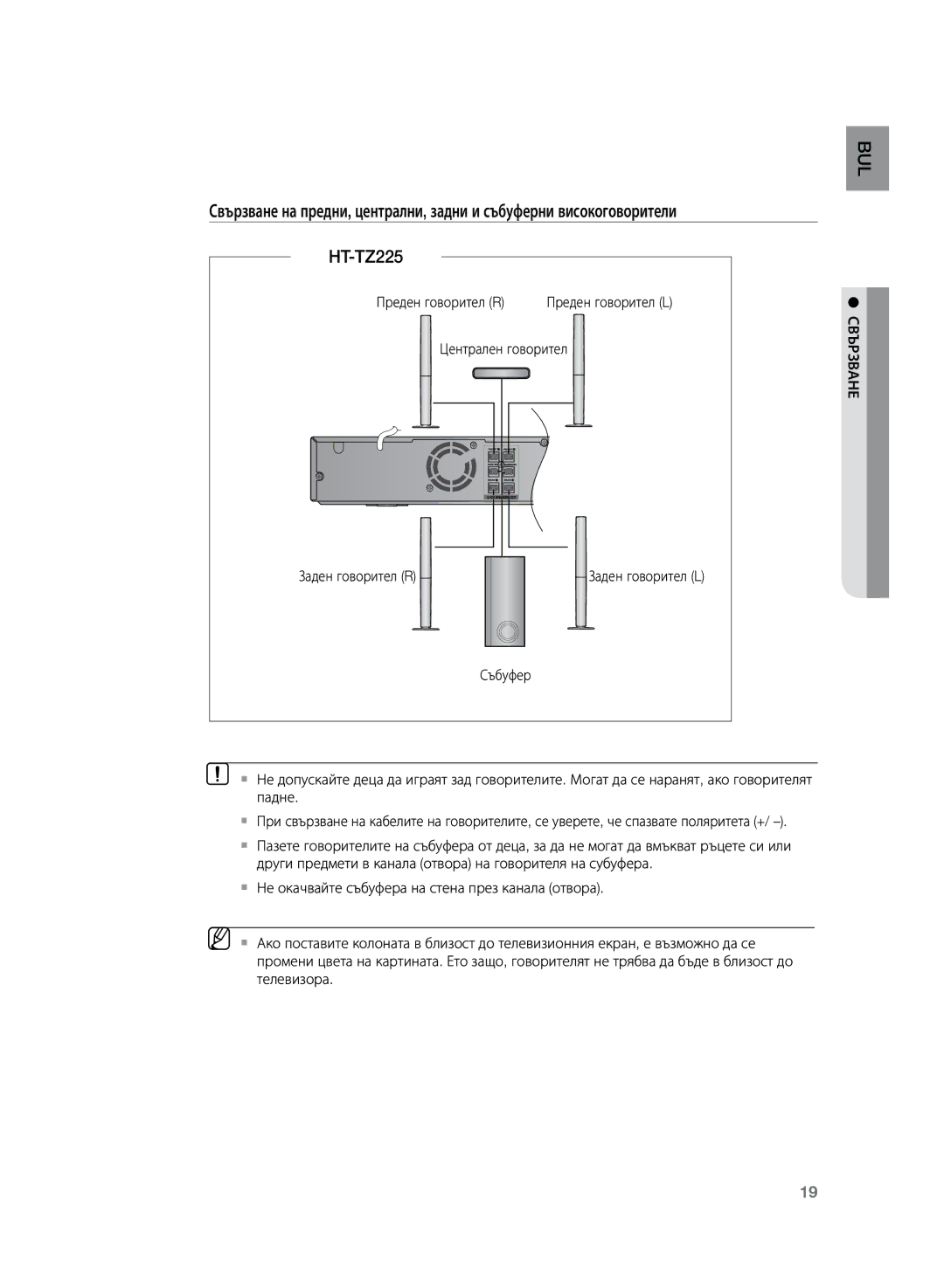 Samsung HT-Z220R/XEE, HT-TZ222R/EDC, HT-Z220R/EDC, HT-TZ225R/EDC, HT-TZ222R/XEE manual Падне 