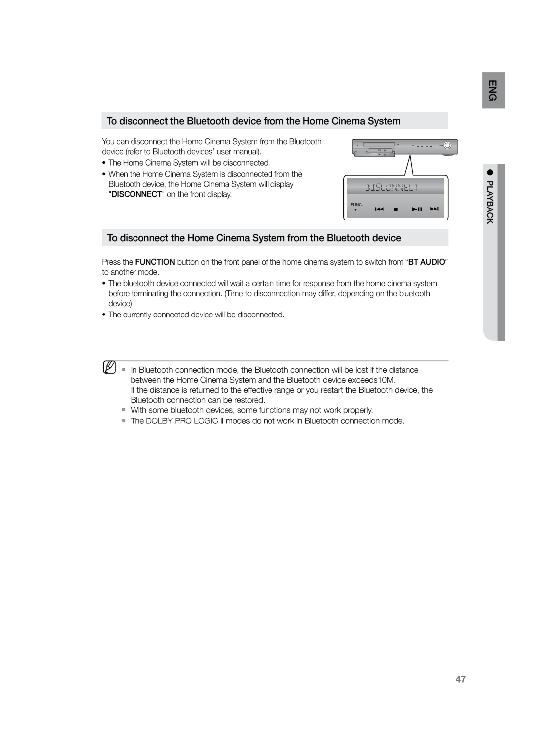 Samsung HT-TZ325R/EDC manual Func 