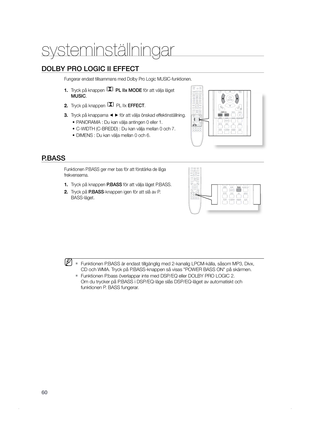 Samsung HT-TZ325R/XEE, HT-Z320R/XEE manual Dolby Pro Logic II Effect, Music 