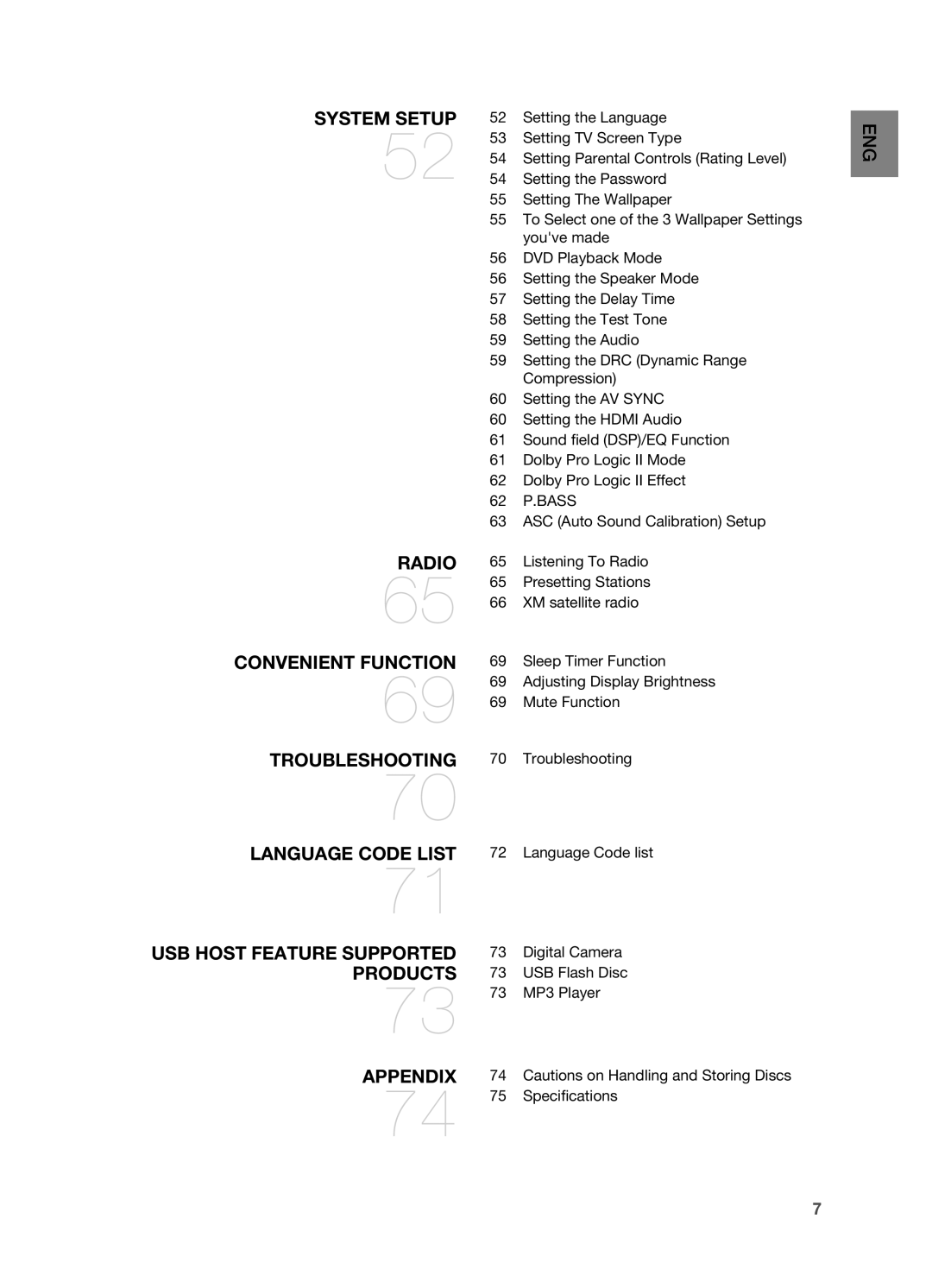 Samsung HT-TZ515 user manual 62 P.BASS 