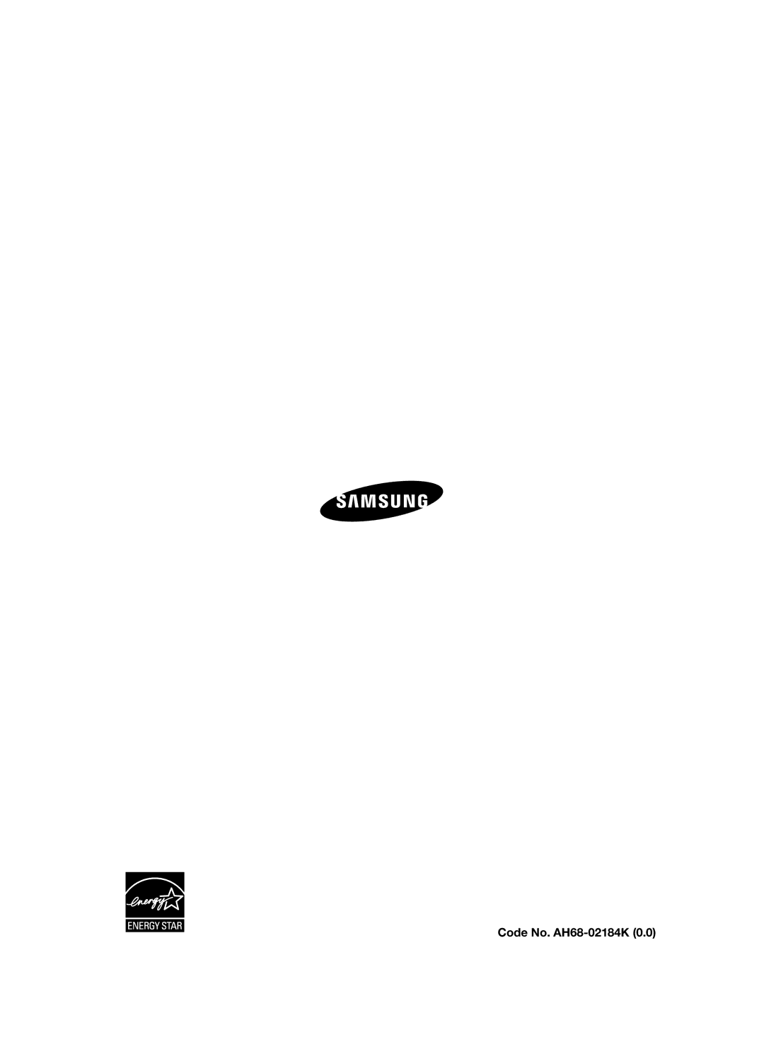 Samsung HT-WS1R/XSV, HT-WS1R/EDC, HT-WS1R/MEA, HT-SB1R/UMG, HT-SB1G/UMG, HT-SB1R/EDC, HT-SB1R/SAM manual Code No. AH68-02184K 