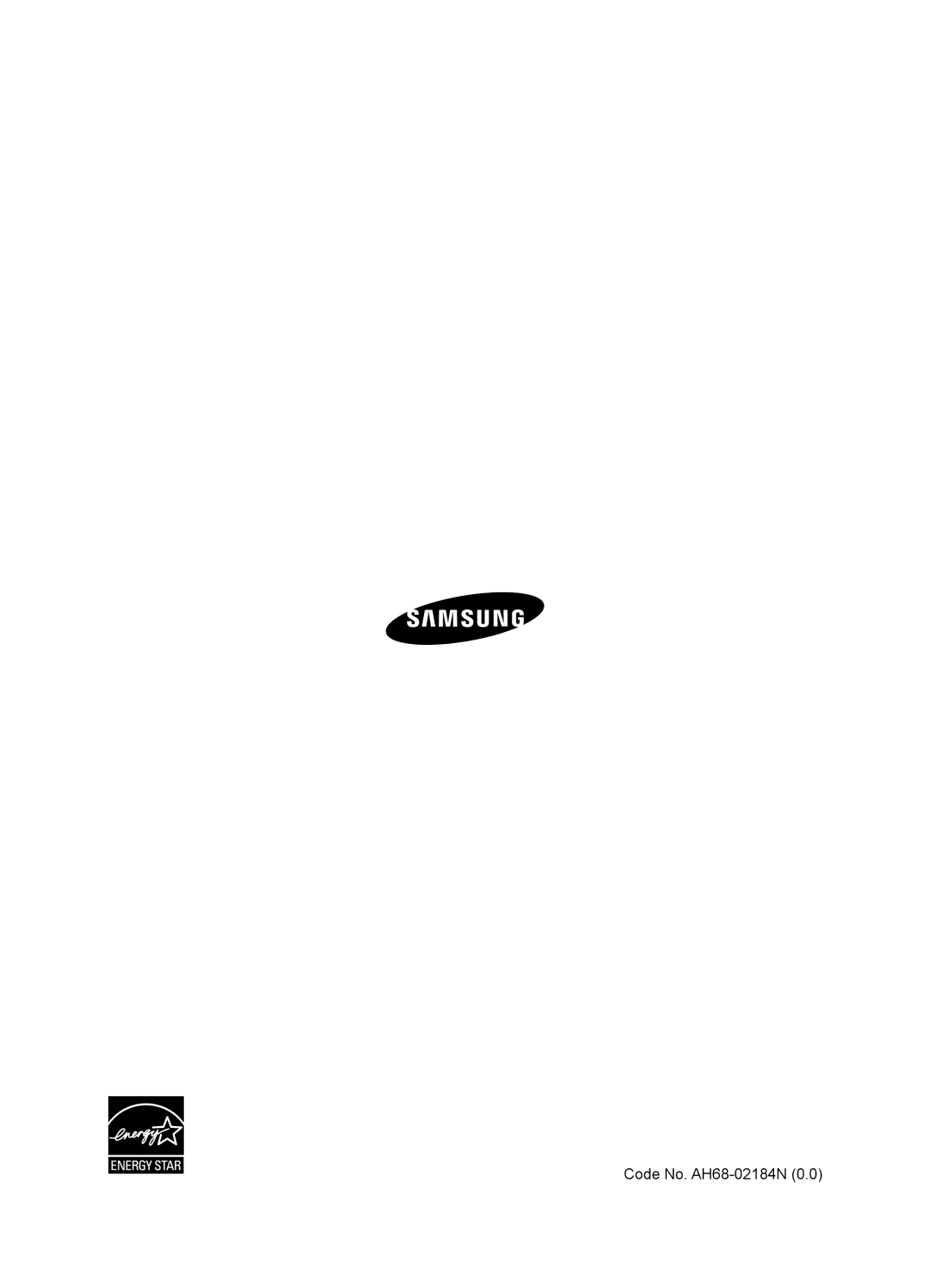 Samsung HT-SB1G/UMG, HT-WS1R/EDC, HT-WS1R/MEA, HT-SB1R/UMG manual Code No. AH68-02184N 