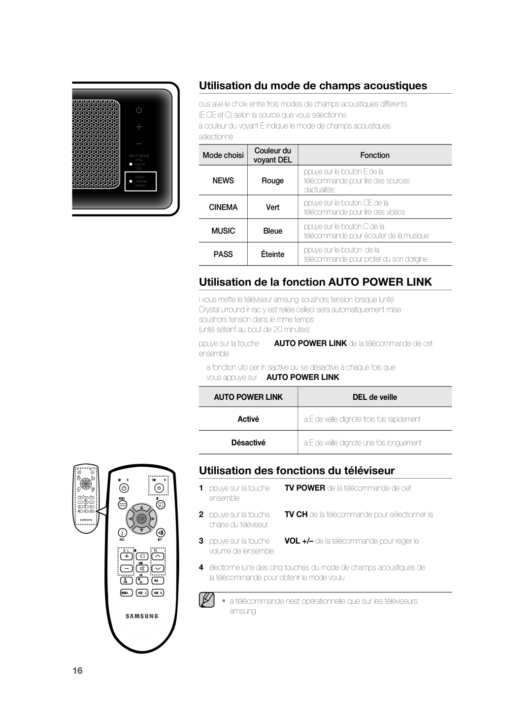 Samsung HT-WS1R/XEF, HT-SB1R/XEF manual Appuyez sur le bouton News de la, Télécommande pour lire des sources, Dactualités 