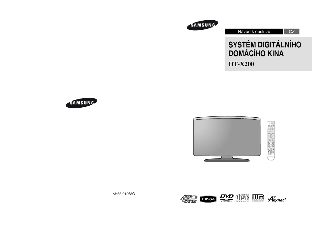 Samsung HT-X200R/XEO, HT-X200R/XEF manual Systém Digitálního Domácího Kina 