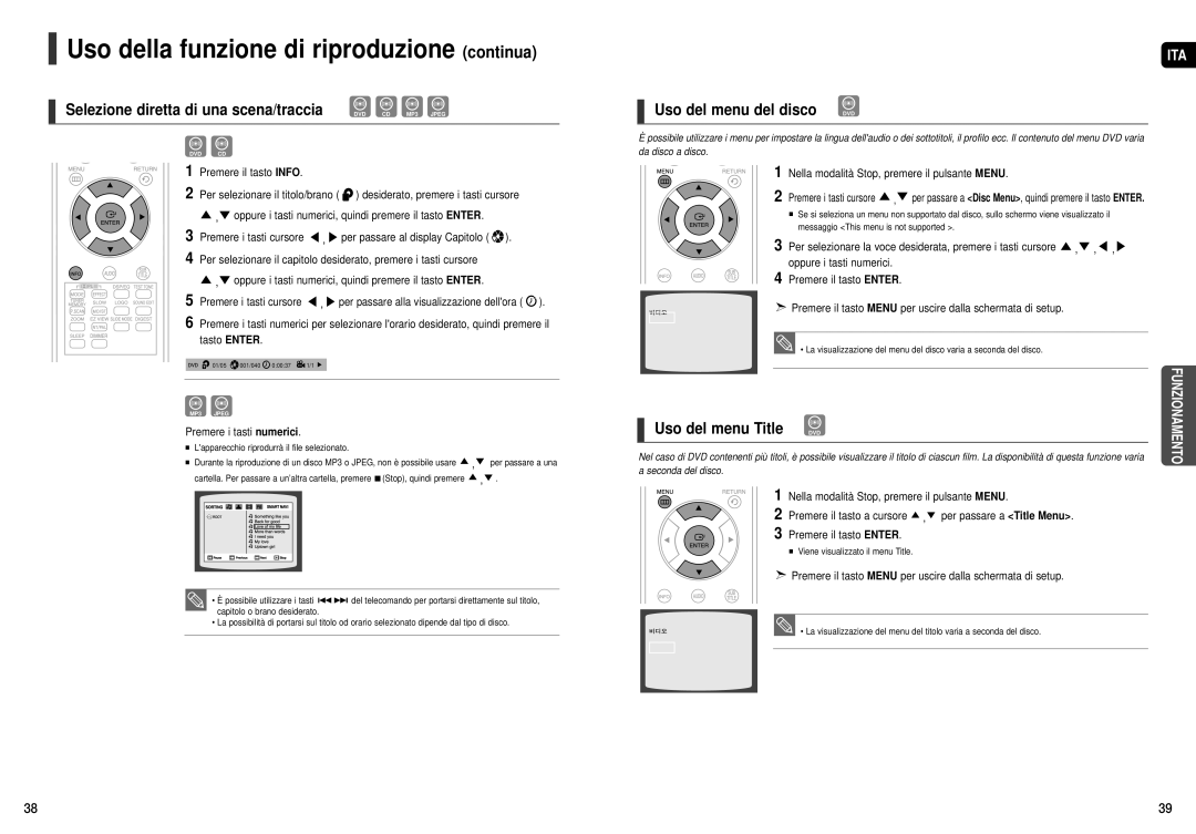 Samsung HT-X20R/XET manual Uso del menu del disco DVD 