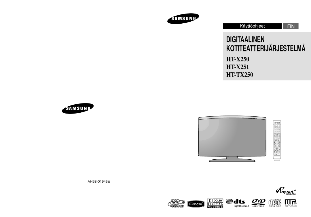 Samsung HT-X251R/XEE, HT-X250R/XEE manual HT-X250 HT-X251 HT-TX250 