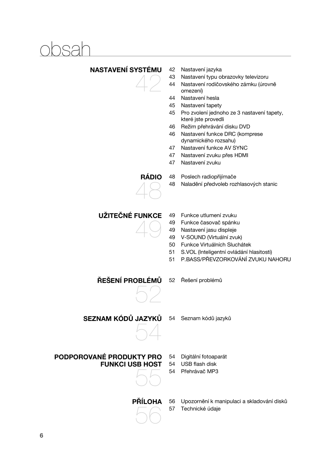 Samsung HT-X710T/EDC manual 51 P.BASS/PŘEVZORKOVÁNÍ Zvuku Nahoru 