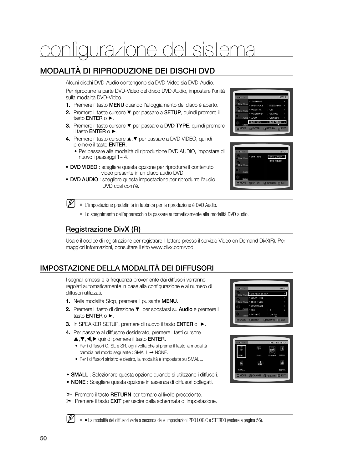 Samsung HT-X715T/EDC manual Modalità di riproduzione dei Dischi DVD, Il tasto Enter o +, DVD così comè 