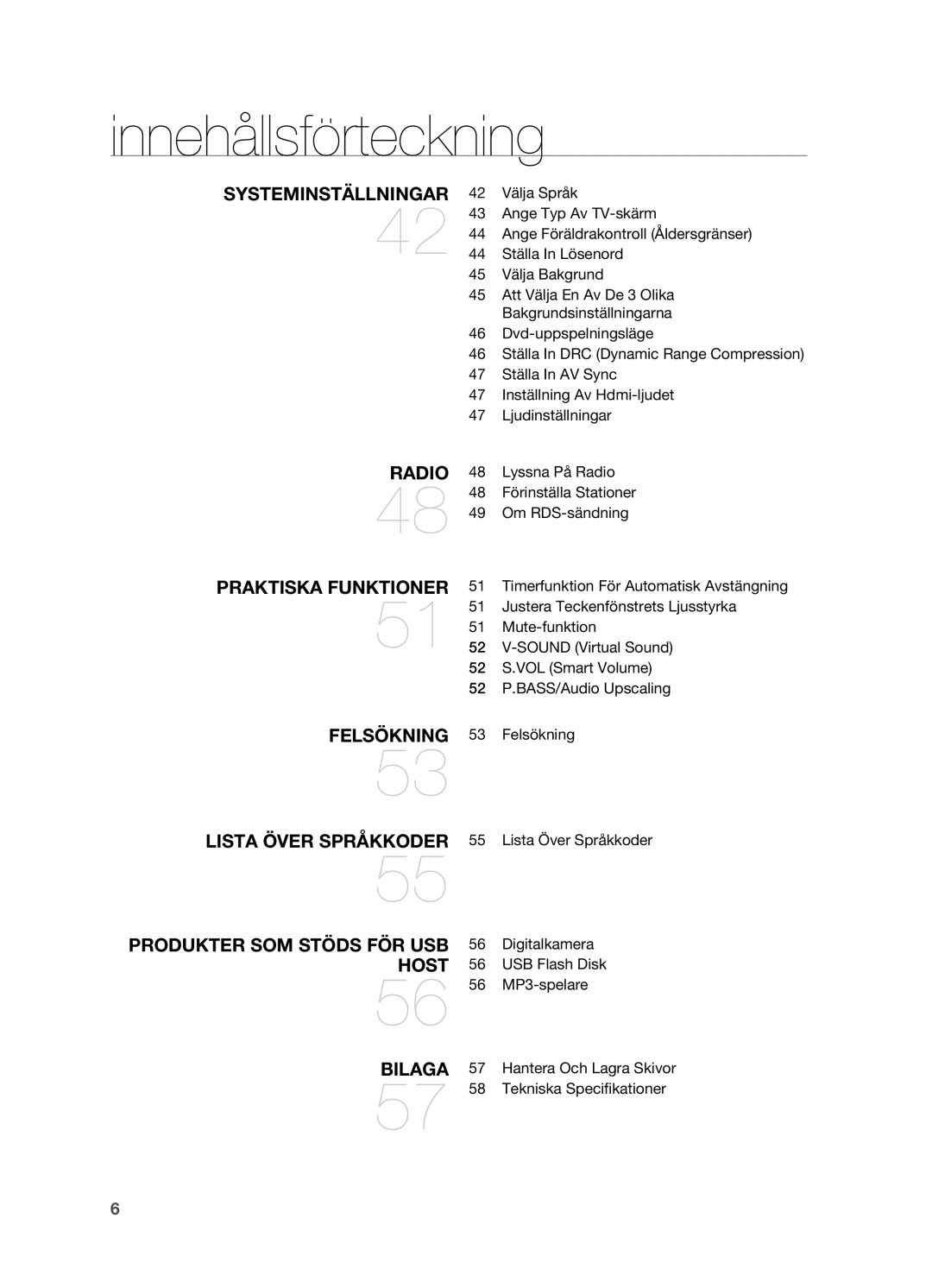 Samsung HT-X810R/XEE manual Välja Språk, Ange Typ Av TV-skärm, Ange Föräldrakontroll Åldersgränser, Ställa In Lösenord 