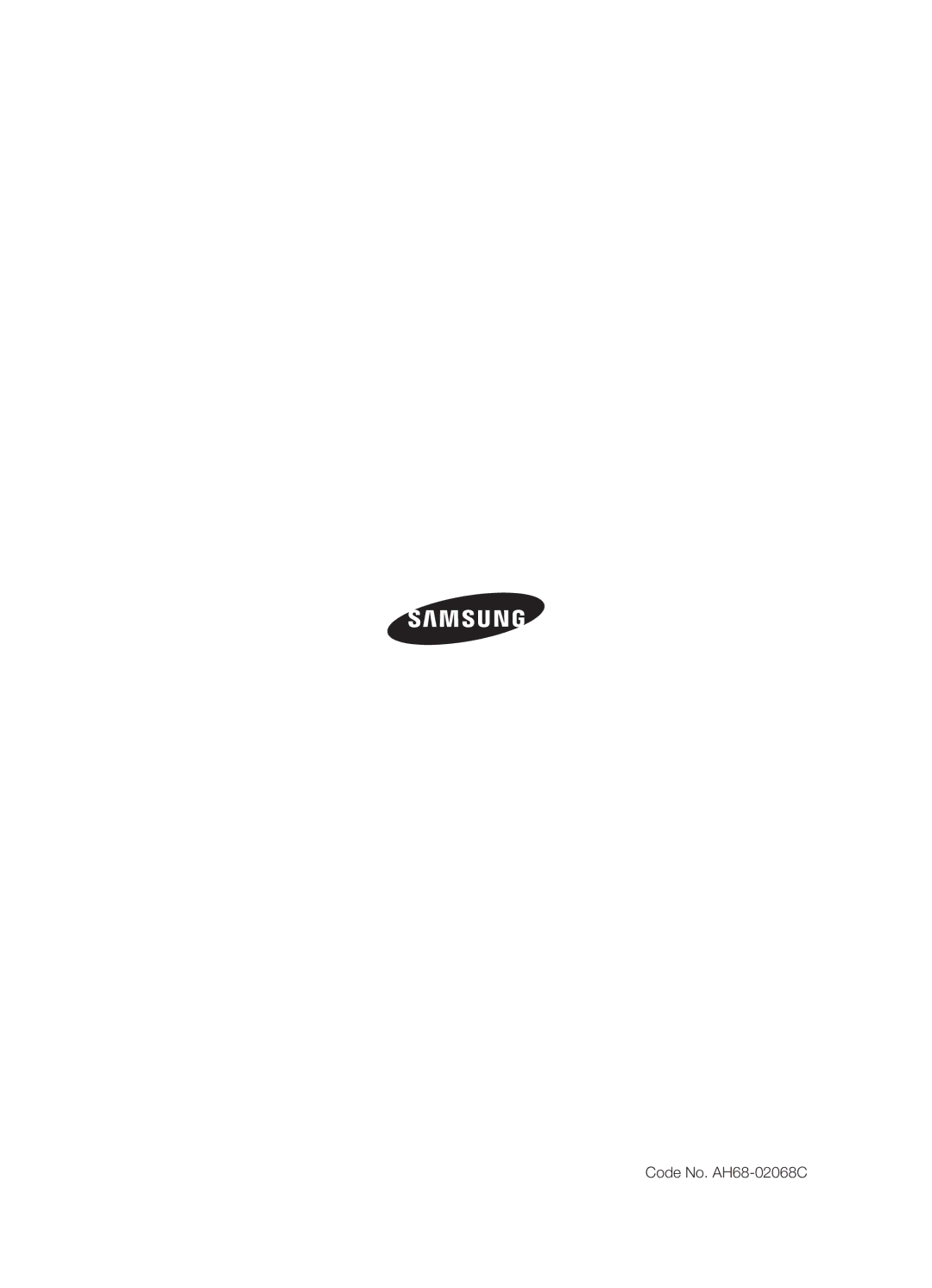 Samsung HT-XA100T/XEU, HT-XA100T/XEF, HT-XA100T/EDC manual Code No. AH68-02068C 