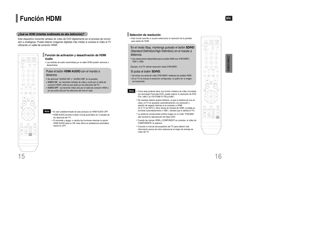 Samsung HT-Q100WR/ELS manual Función Hdmi, ¿Qué es Hdmi Interfaz multimedia de alta definición?, Selección de resolución 