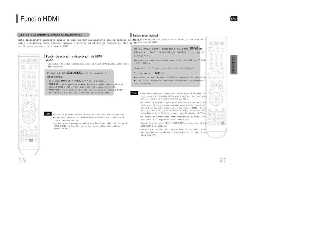 Samsung HT-XQ100T/XEC manual Función Hdmi, ¿Qué es Hdmi Interfaz multimedia de alta definición?, Selección de resolución 