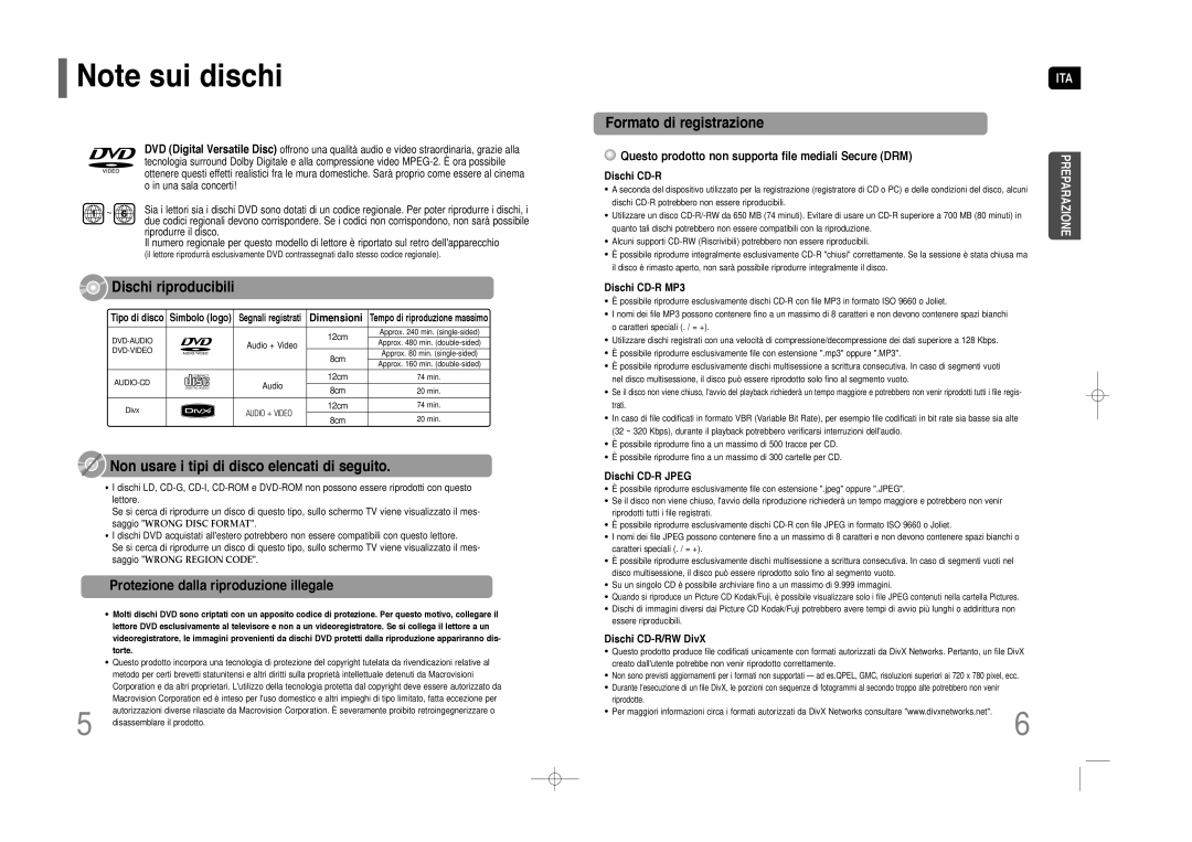 Samsung HT-Z110NT/XET manual Protezione dalla riproduzione illegale, Questo prodotto non supporta file mediali Secure DRM 