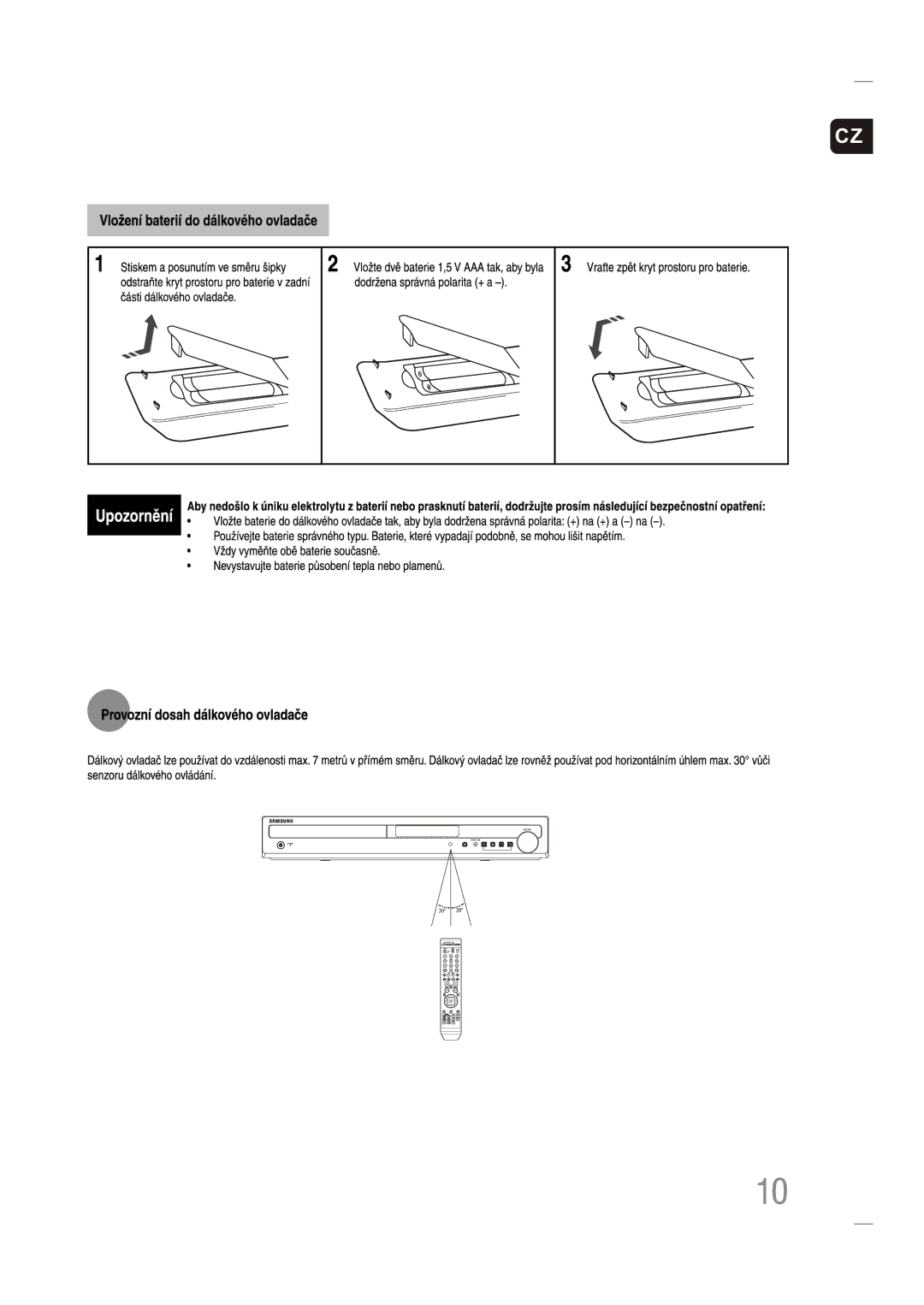 Samsung HT-Z110NT/EDC, HT-Z110R/EDC manual 