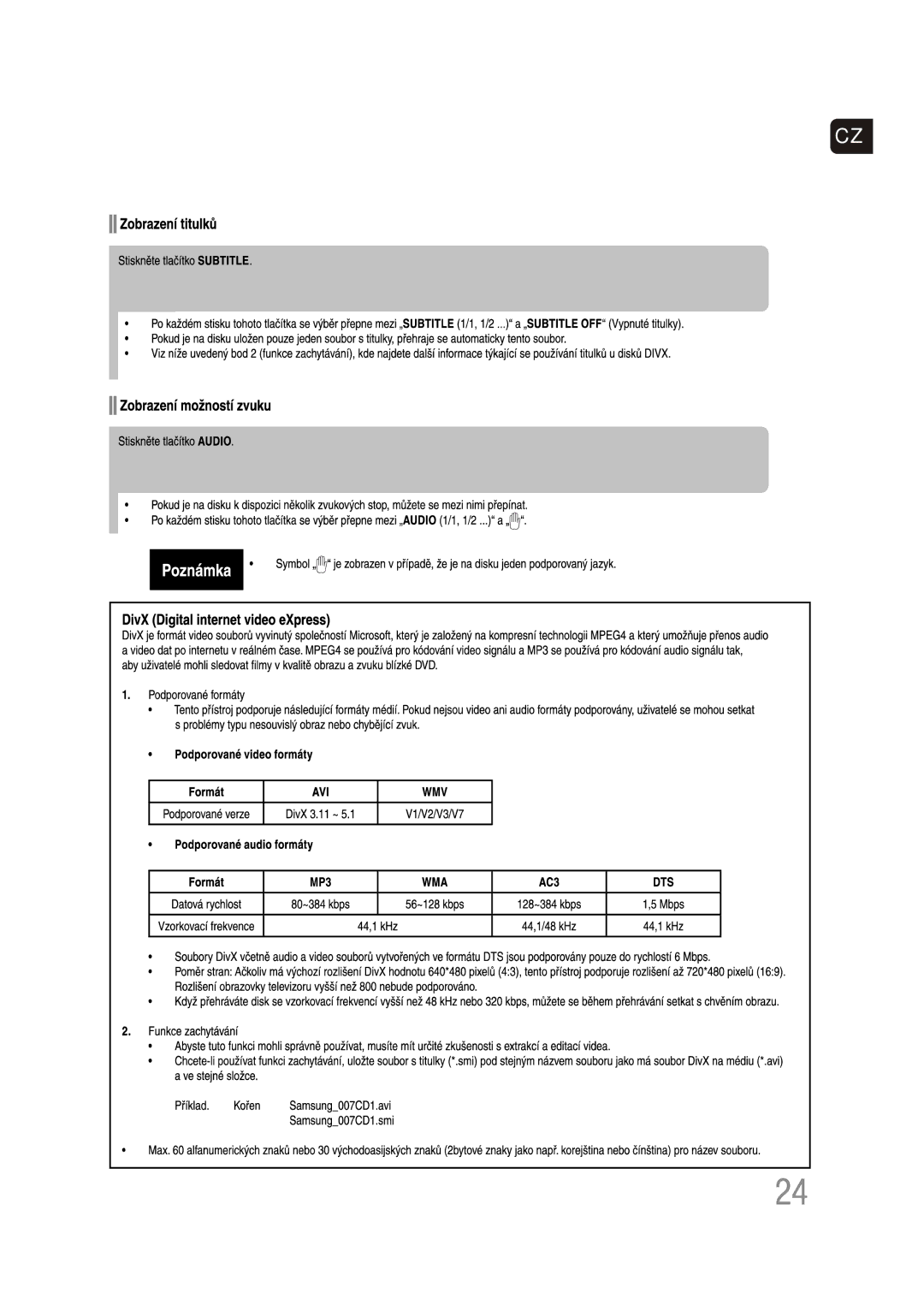 Samsung HT-Z110NT/EDC, HT-Z110R/EDC manual 