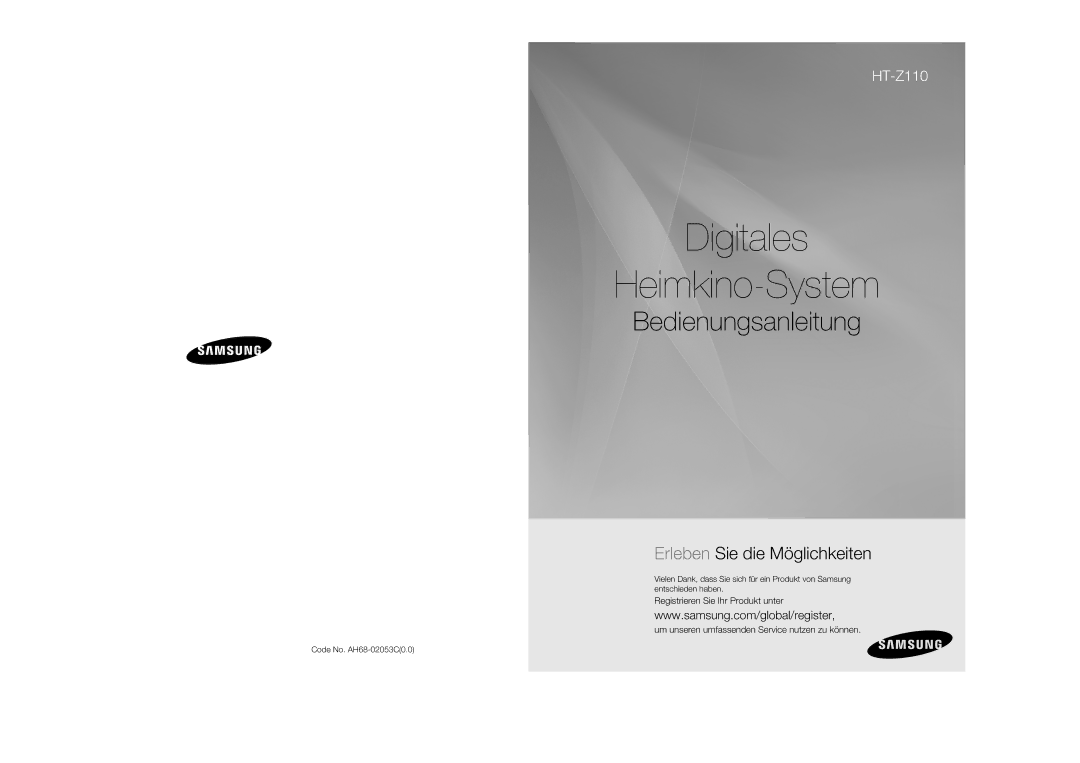 Samsung HT-Z110NT/EDC, HT-Z110R/EDC manual Sustav digitalnog kućnog kina 