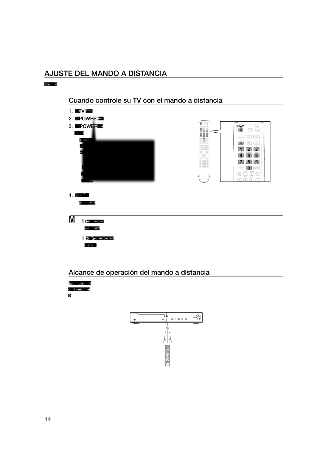 Samsung HT-TZ225R/XET, HT-Z220R/EDC manual Ajuste del mando a distancia, Cuando controle su TV con el mando a distancia 