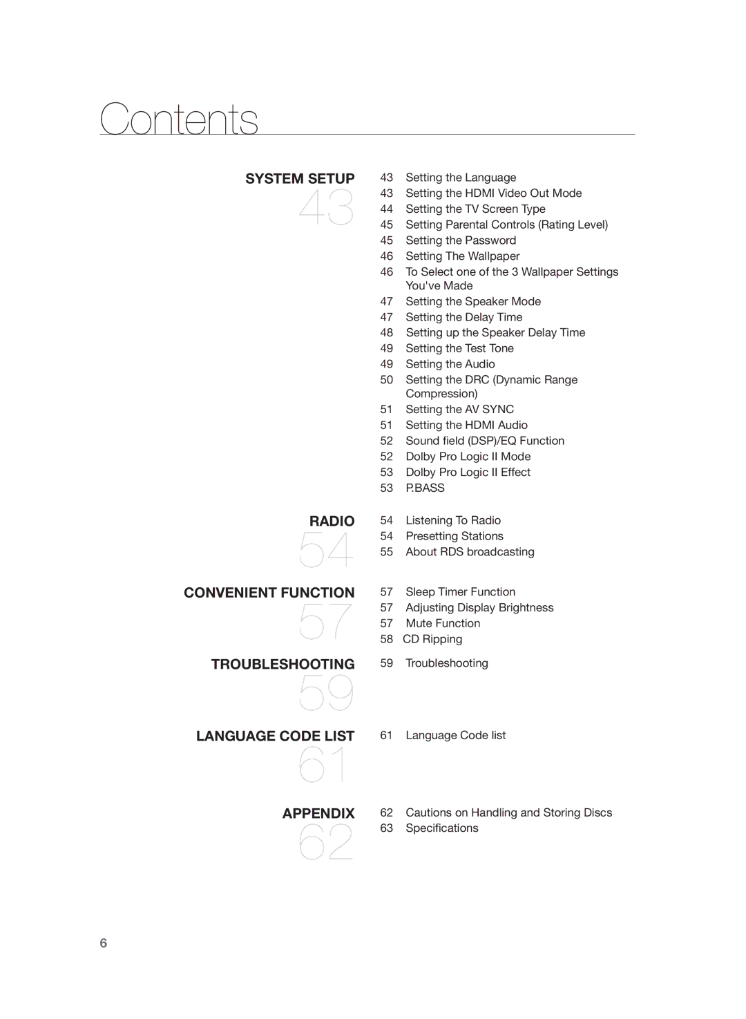 Samsung HT-Z320R/XET, HT-Z320R/EDC manual 53 P.BASS 