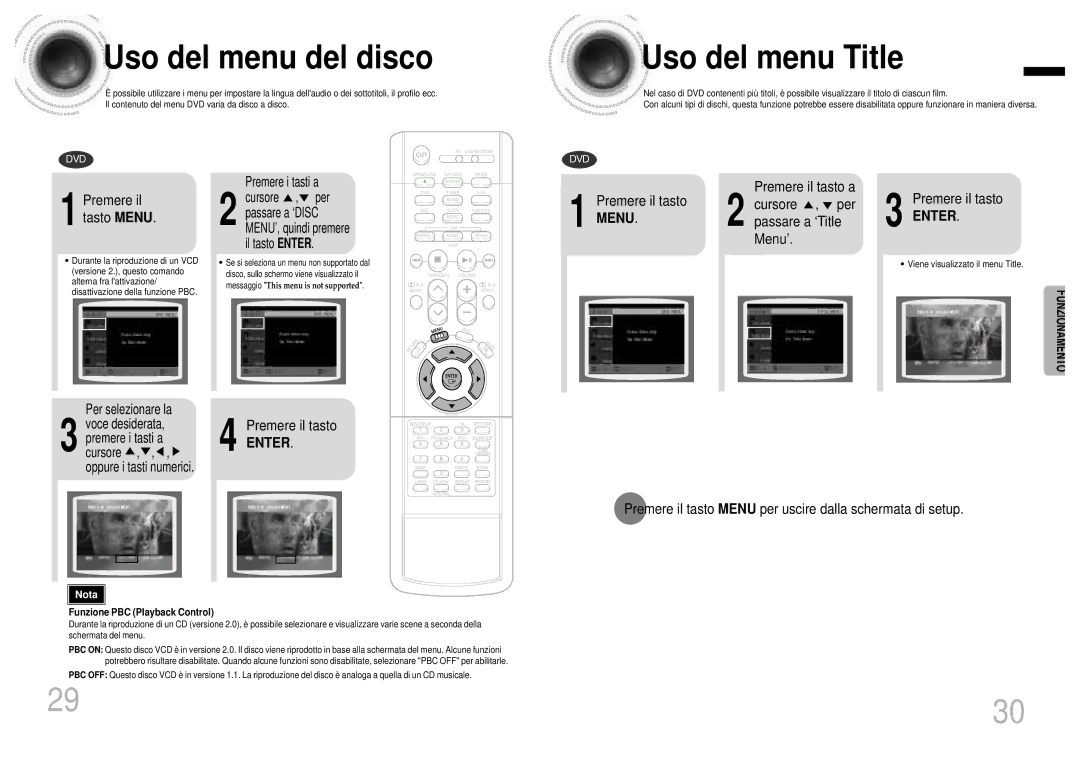 Samsung HTDB1750RH/EDC manual Uso del menu del disco, Uso del menu Title, Menu 