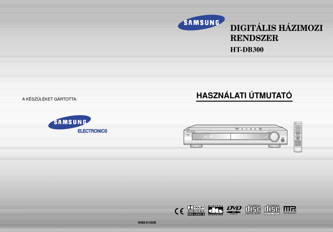 Samsung HTDB300RH/ELS manual Systeme DE Cinema Maison Numerique, AH68-01285U 