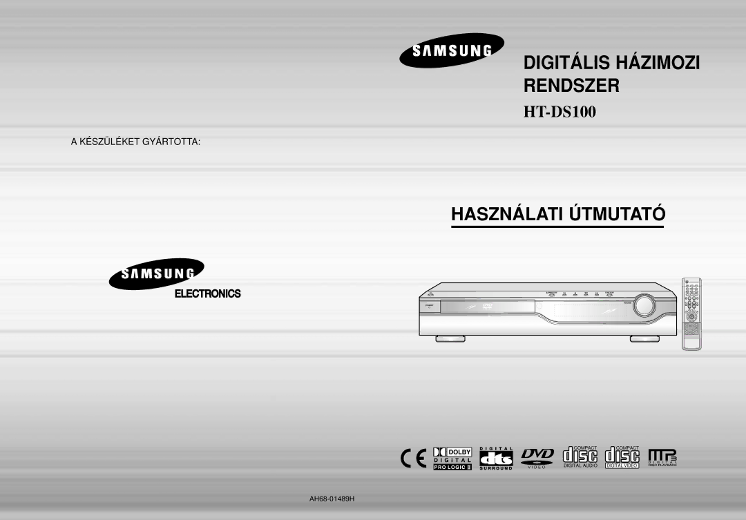 Samsung HTDS100RH/ELS, HTDS100B/EDC, HTDS100RH/EDC, HTDS100RH/XFO manual Digitális Házimozi Rendszer, AH68-01489H 