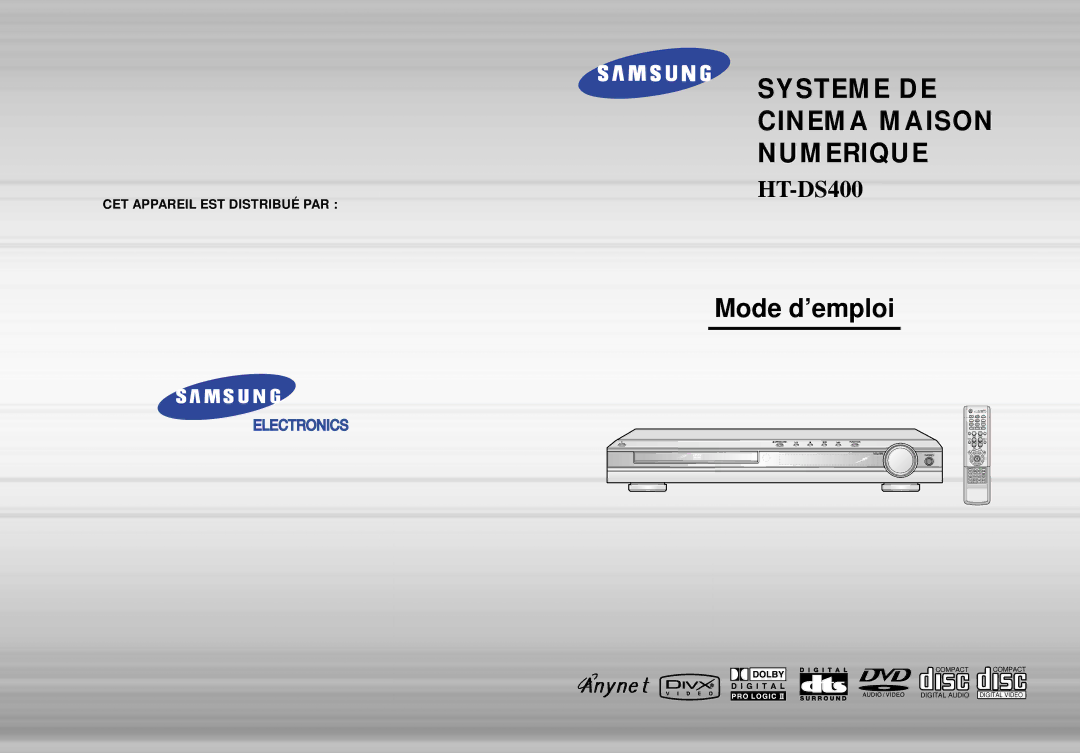 Samsung HTDS420RH/EDC, HTDS400RH/ELS manual Systeme DE Cinema Maison Numerique 