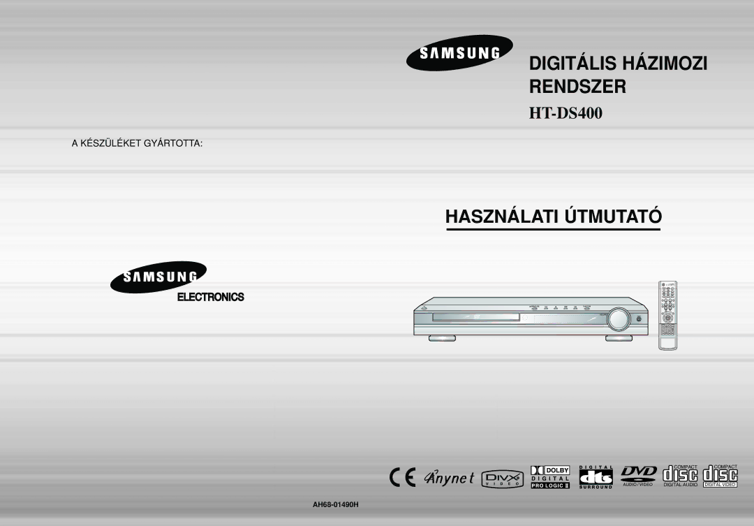 Samsung HTDS420RH/EDC, HTDS400RH/ELS manual Digitális Házimozi Rendszer, AH68-01490H 