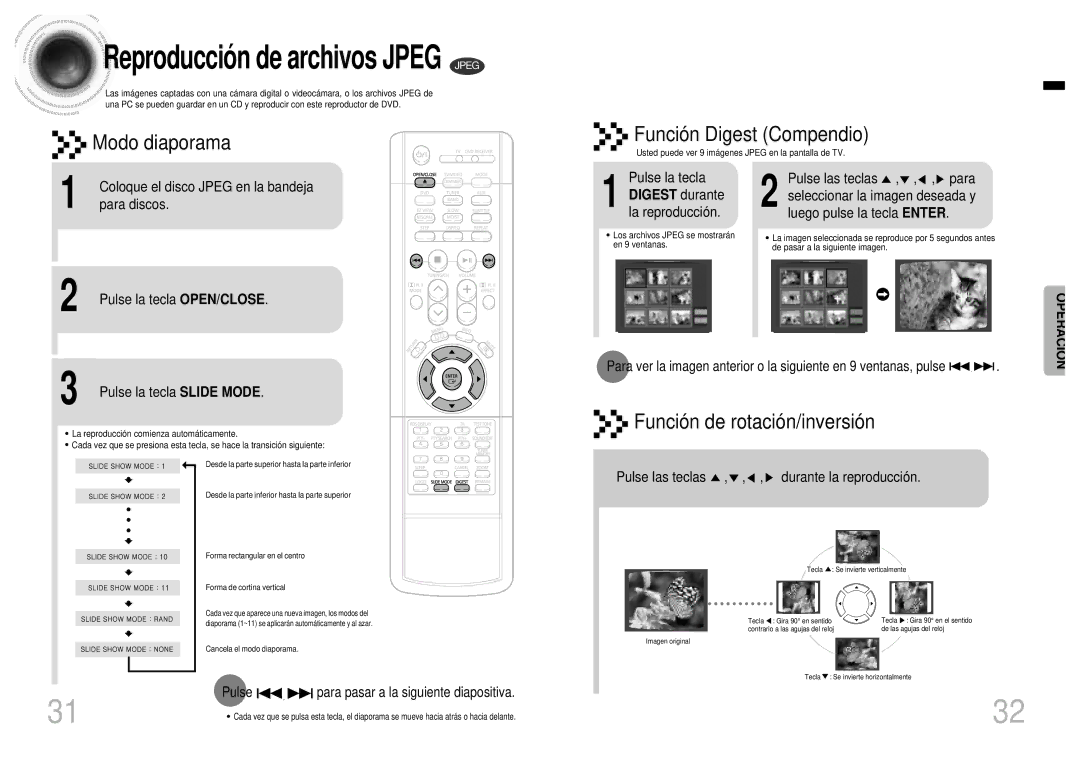 Samsung HT-EV100, HTEV100RH/ELS manual Digest durante 