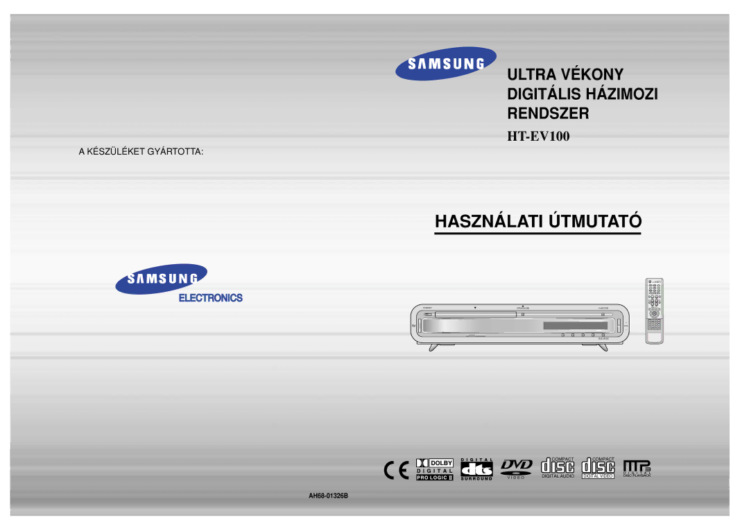 Samsung HTEV100RH/ELS manual Használati Útmutató, AH68-01326B 