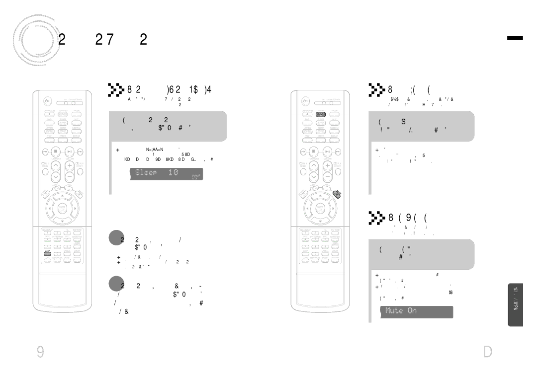 Samsung HTEV100RH/ELS manual További szolgáltatások, Nyomja meg az Automatikus kikapcsolás Sleep gombot 