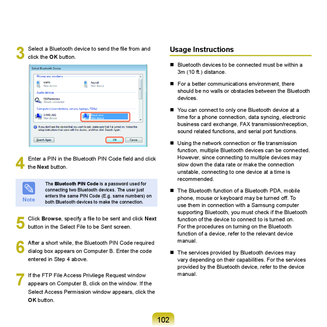 Samsung Q46, HTQ45 manual 102, Usage Instructions 