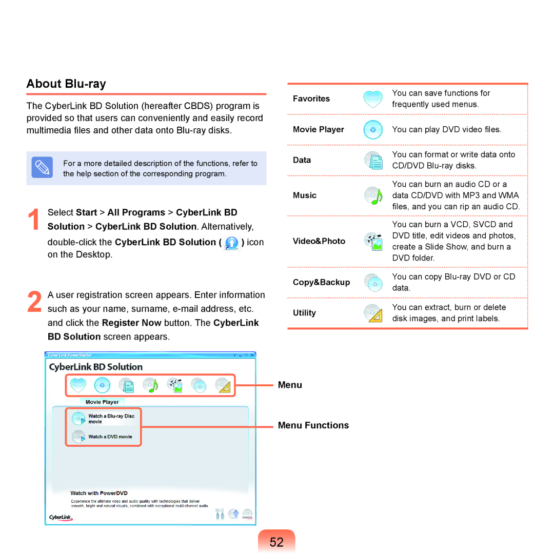 Samsung Q46, HTQ45 manual About Blu-ray 