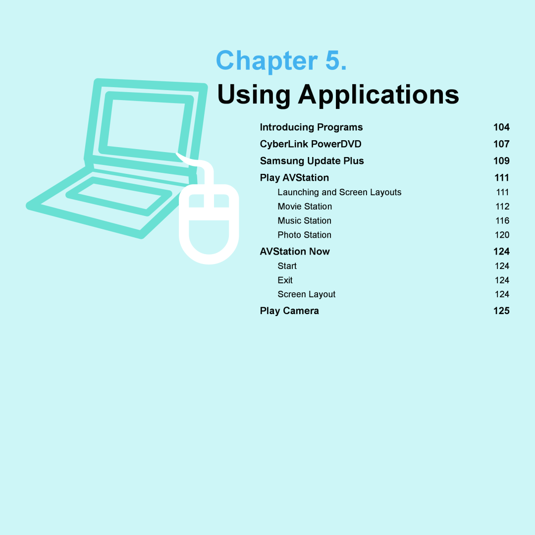 Samsung HTQ45, Q46 manual Using Applications, Chapter 