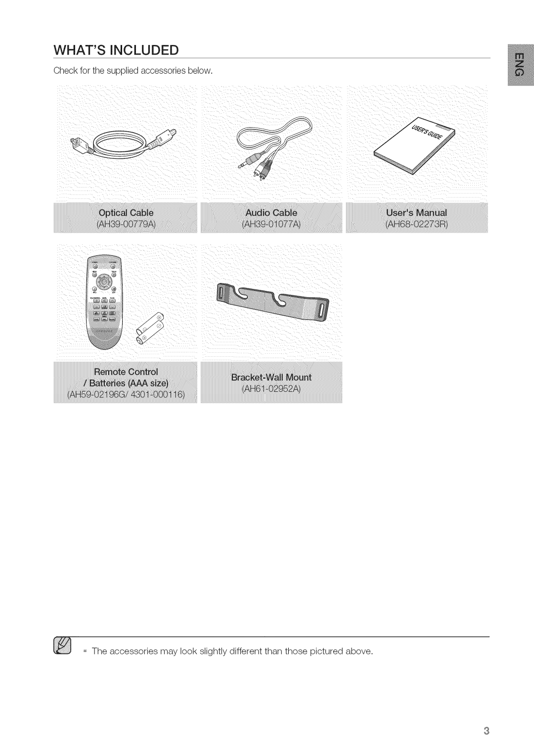 Samsung HW-C450 manual Whats Included 