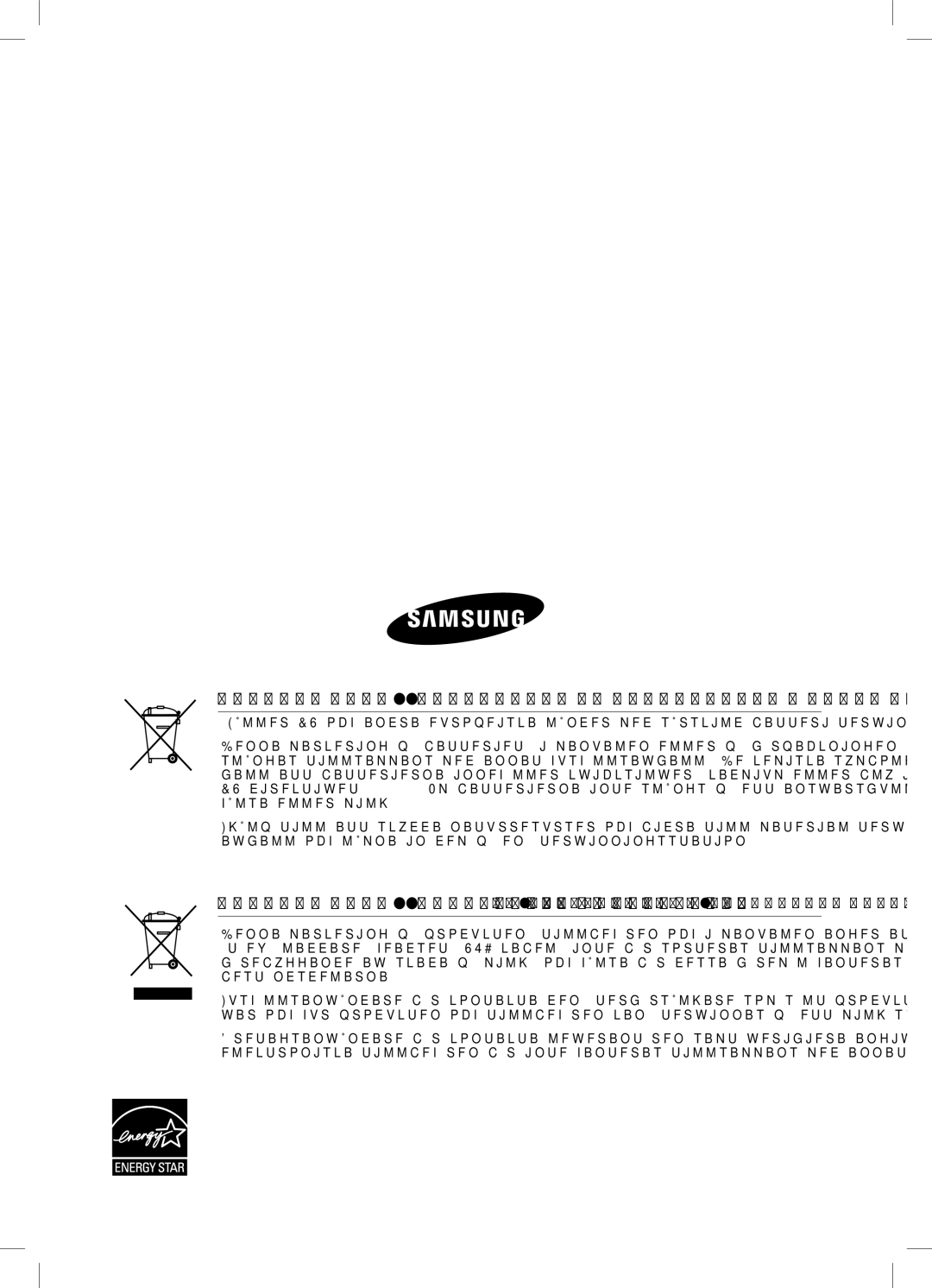 Samsung HW-C450/XEE manual Korrekt avfallshantering av batterierna i denna produkt 