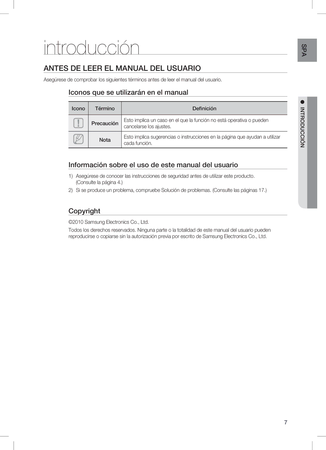 Samsung HW-C450/XAA, HW-C450/XEF manual Introducción, Antes DE Leer EL Manual DEL Usuario 