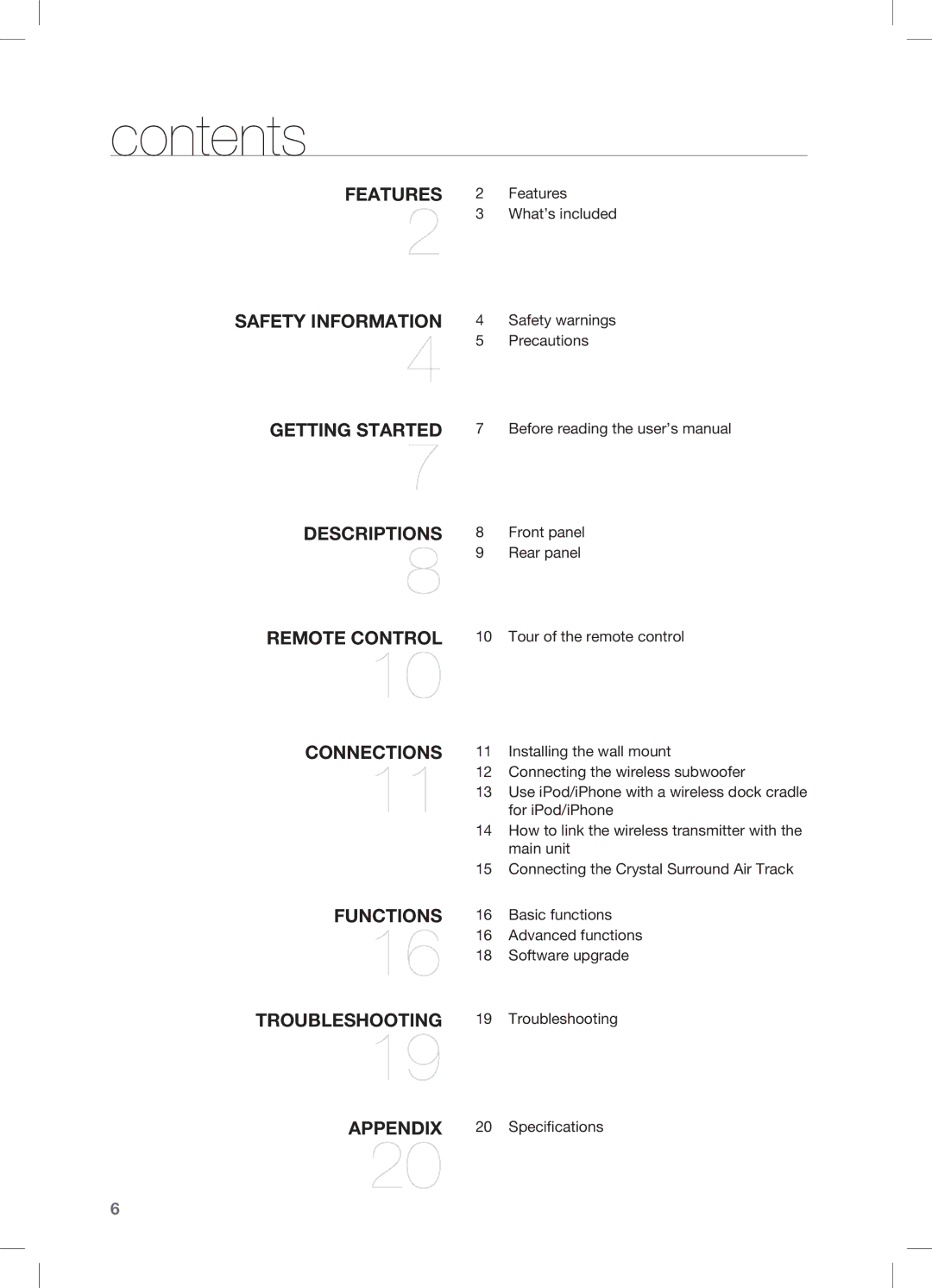 Samsung HW-C470/EDC, HW-C470/XEF, HW-C470/XEE manual Contents 