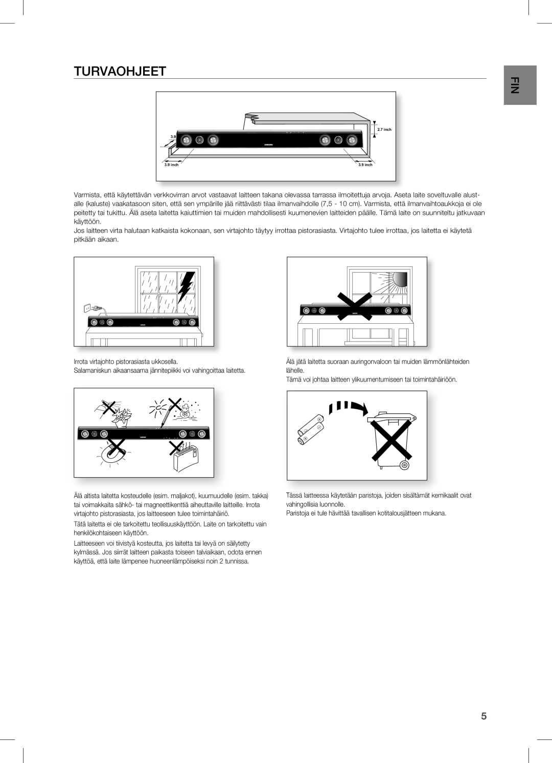 Samsung HW-C470/XEE manual TurvAOHjEET 