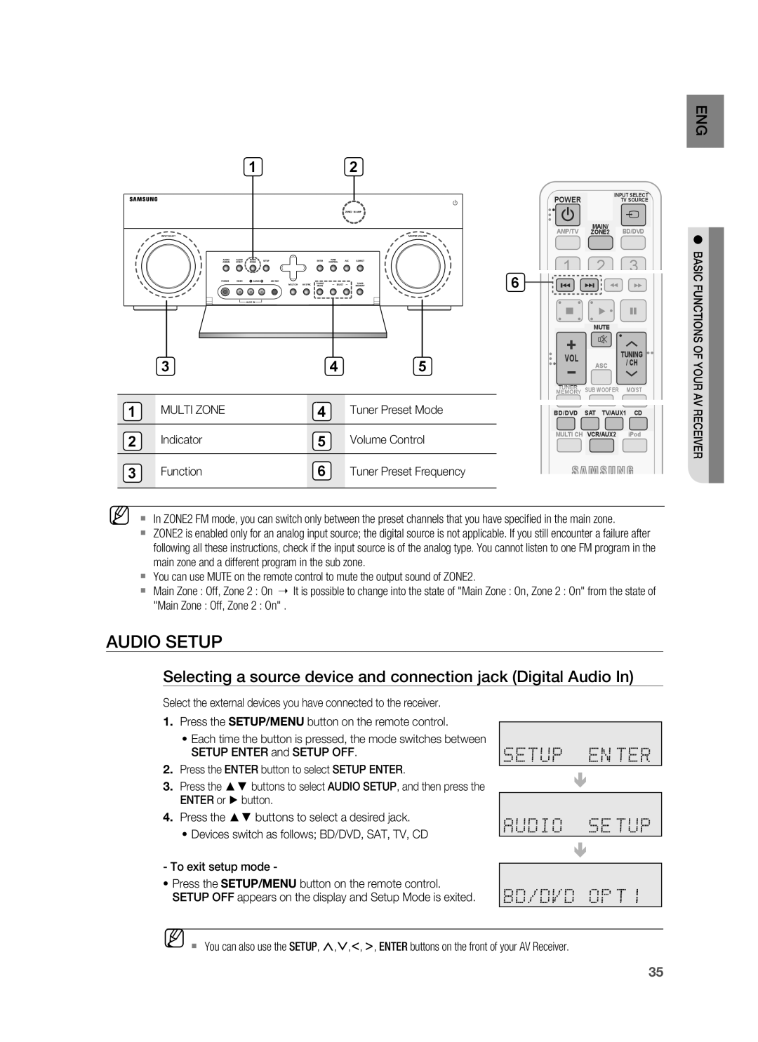 Samsung HW-C900-XAA user manual Audio Setup 