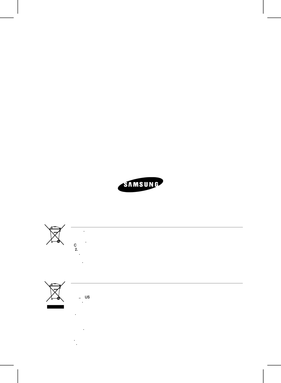 Samsung HW-D350/EN manual Σωστή απόρριψη των μπαταριών αυτού του προϊόντος 