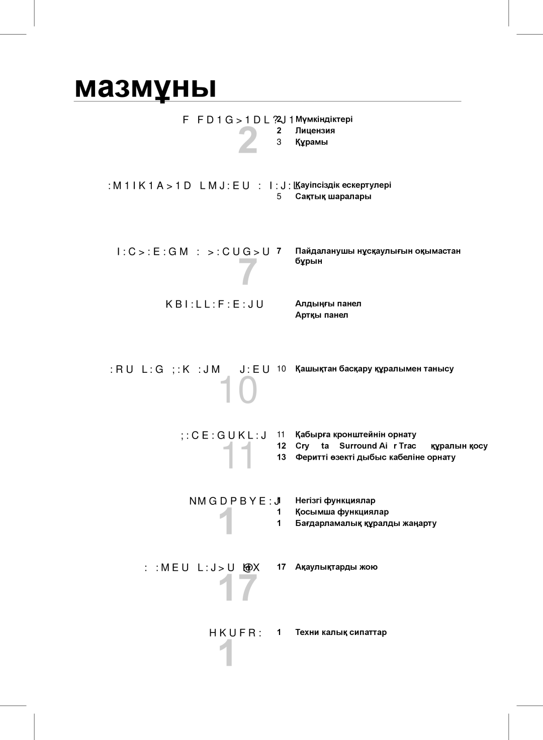 Samsung HW-D351/RU manual Мазмұны, Байланыстар 