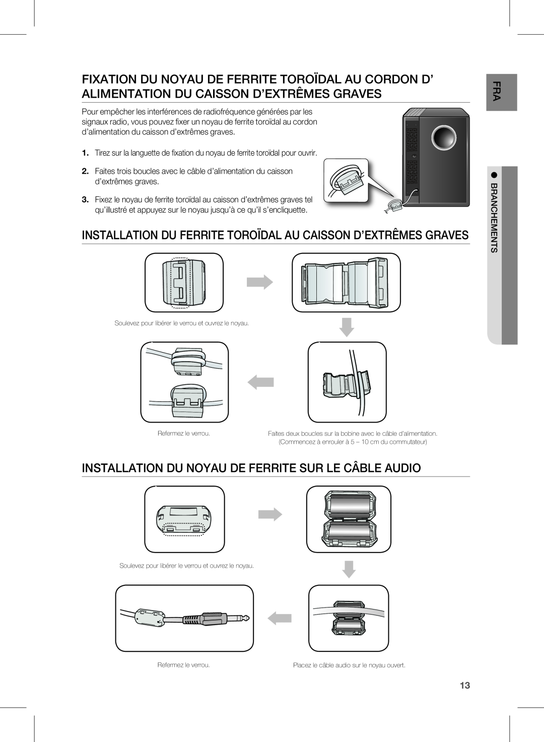 Samsung HW-D451, HW-D450 user manual bRAnchements 