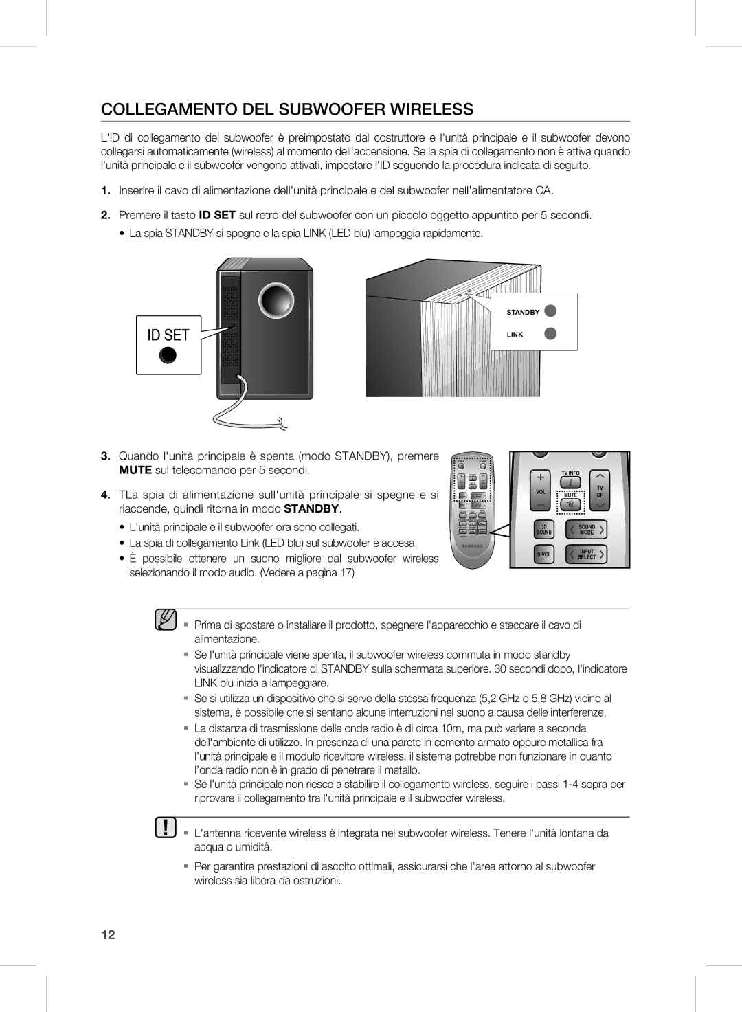 Samsung HW-D450/ZF manual ColleGameNTo Del SuBWooFer WireleSS 