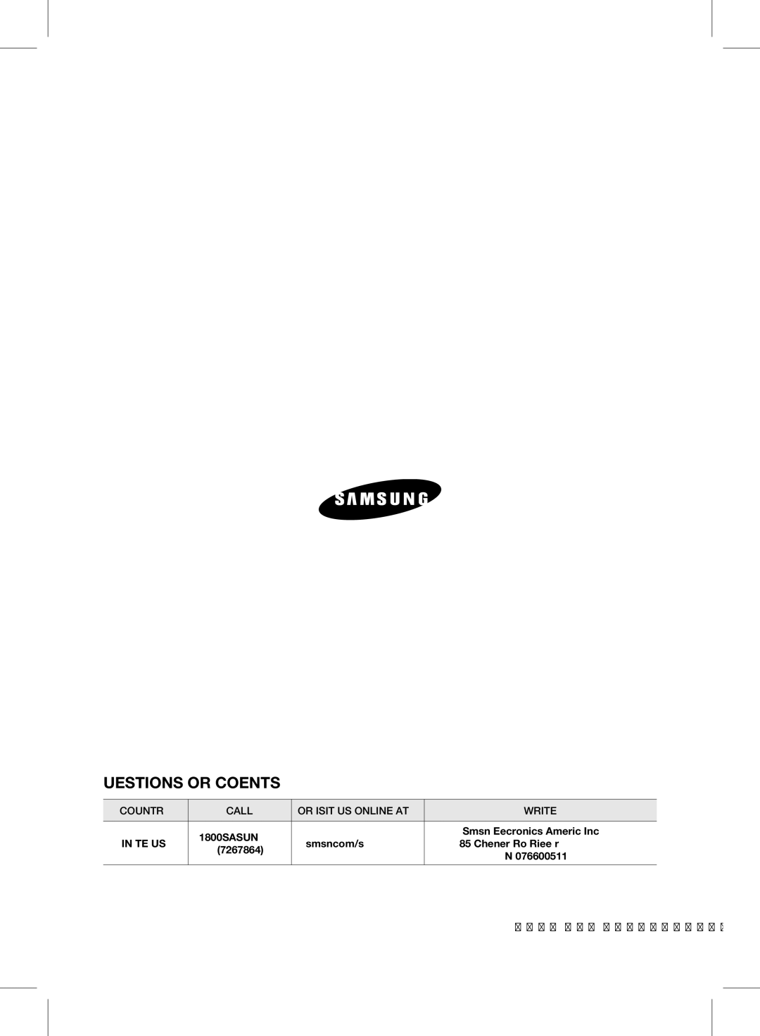 Samsung HW-D550, HW-D551 user manual Questions or COMMENTS?, Code no. AH68-02334A00 