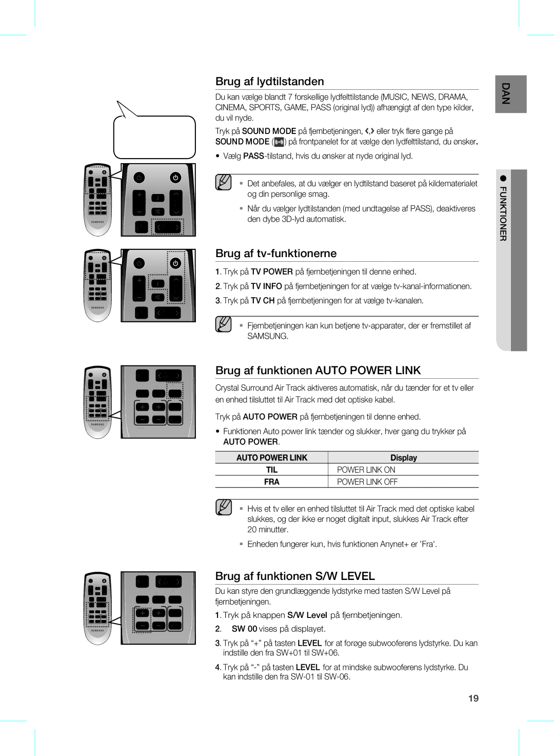 Samsung HW-D570/XE manual Samsung, Auto Power Link, Power Link on, Power Link OFF 