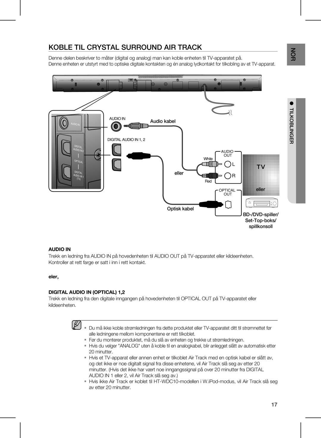 Samsung HW-D570/XE manual Audio 